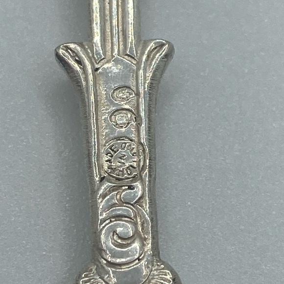 Vtg Christmas 1980 Silver Plate Plated Souvenir Spoon Made in Holland 4.6” - Picture 3 of 4